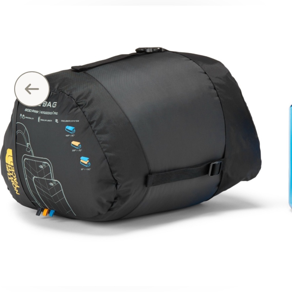 NWT the north face the one bag heat seeker pro universal fit, tri-climate (long)
